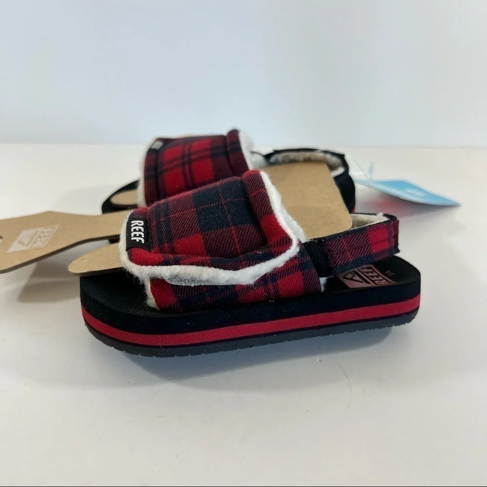 Reef Toddler Slip Ons Plaid NEW - Picture 7 of 10